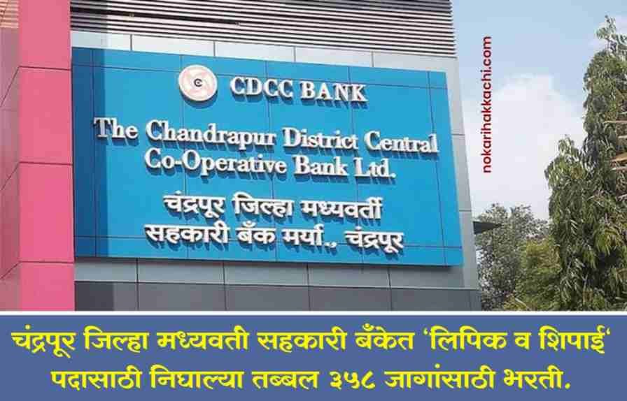 Chandrapur DCC Bank Bharti 2024